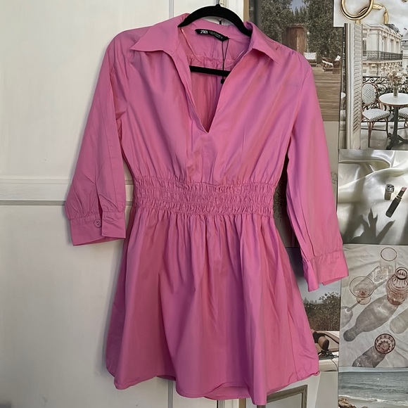 Zara Dresses Zara Pink Dress Poshmark